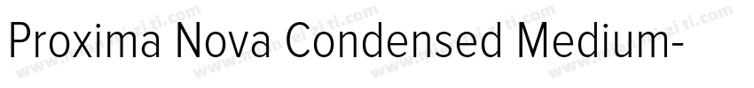 Proxima Nova Condensed Medium字体转换